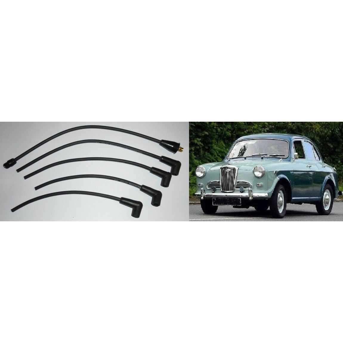 IGNITION HT LEADS SET (Riley 1.5 Saloon) (** SCREW IN LEADS **) (1958- 65)